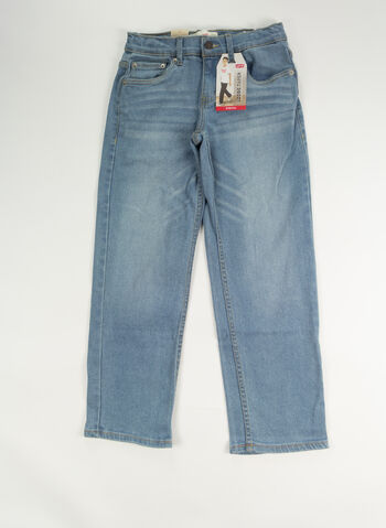 JEANS LOOSE TAPER STRETCH RAGAZZO, L3D CHIARO, small