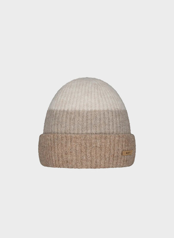 CAPPELLO SUZAM RISVOLTO STRIPE, 0024 BEIGE, medium