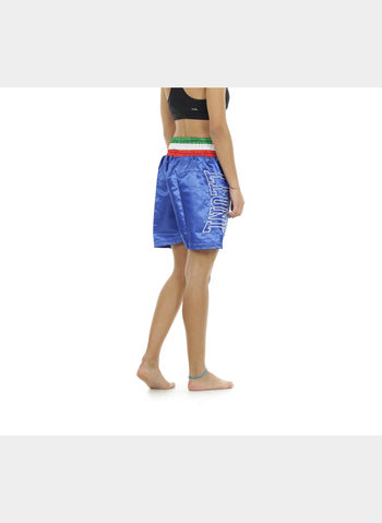 PANTALONCINO BOXE FASCIA TRICOLORE UNISEX, 02 NVY, small