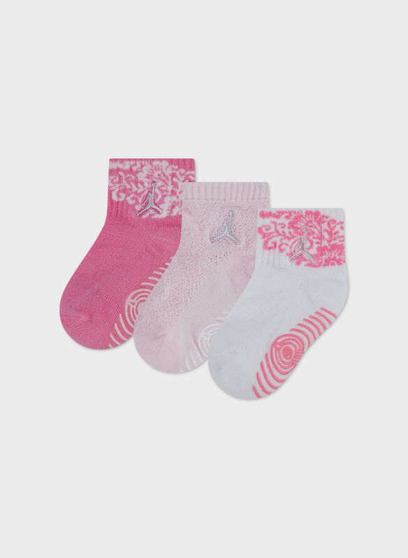 CALZA JORDAN FLORAL 3 PAIA BIMBA, APR PINK, medium