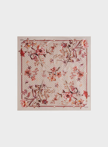 FOULARD CON STAMPA FLOREALE, TAU BEIGE, small