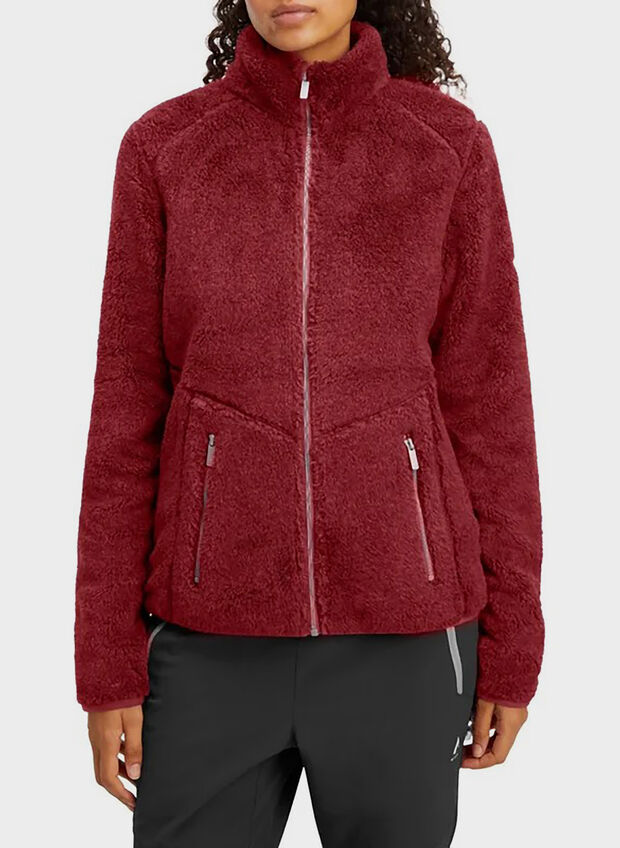 FELPA IN PILE LAURA, 930 BORDO, large