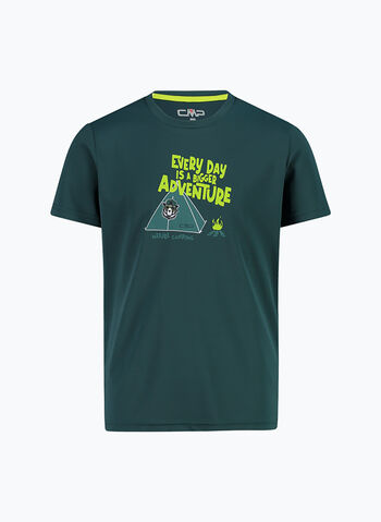 MAGLIA A MANICA CORTA FAST DRY CON STAMPA RAGAZZO, E958 ALPINE, small