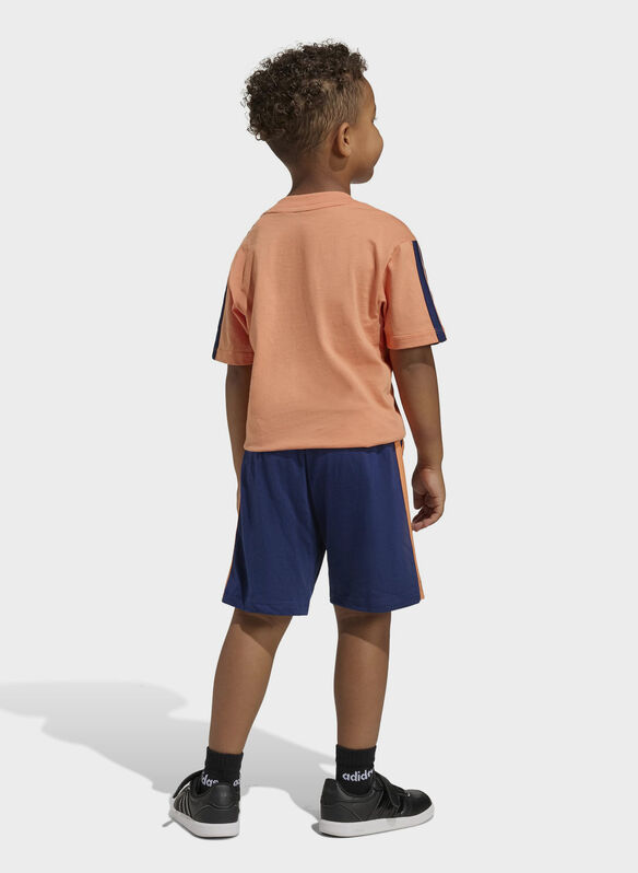 COMPLETINO MANICA CORTA + SHORT BAMBINO, - ORANGENVY, medium