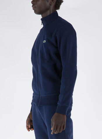 FELPA FULL ZIP CON LOGO RICAMATO, , small