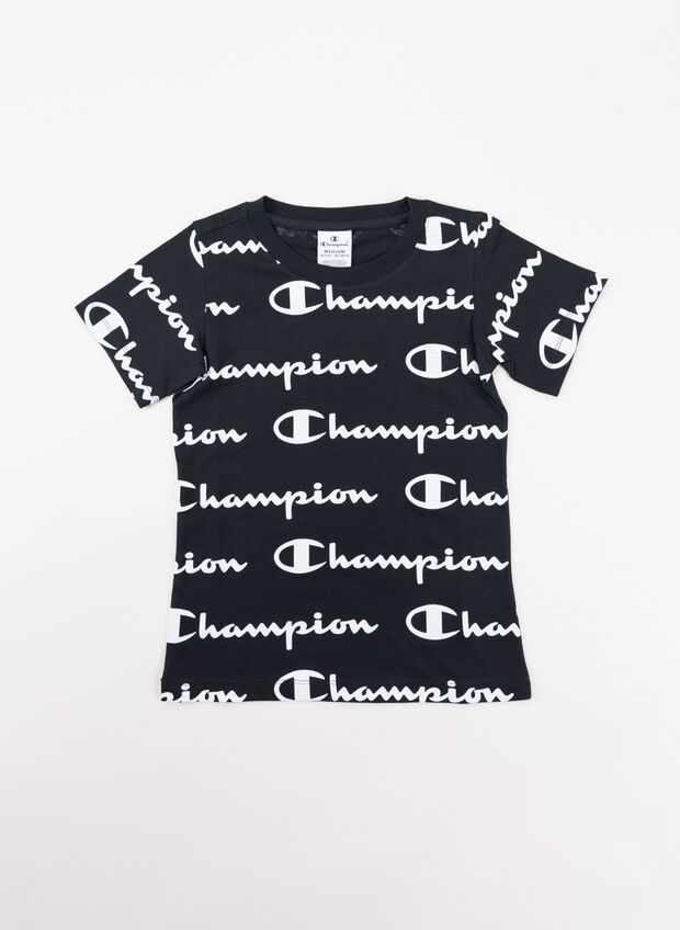 T-SHIRT ALL OVER RAGAZZA, KL001BLK, large
