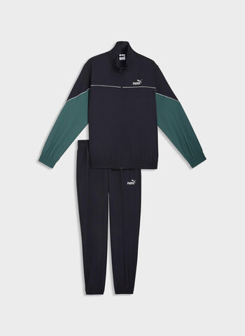 TUTA IN TESSUTO A BLOCCHI DI COLORE, 16 NEW NVY, small