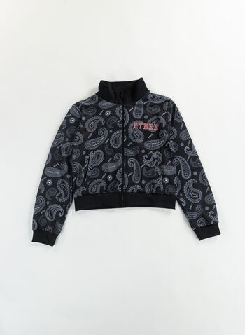 FELPA PAISLEY RAGAZZA, 110BLKFANT, small