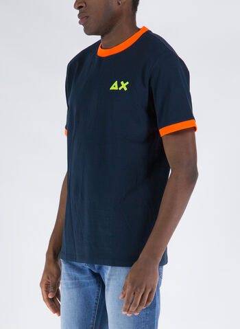 T-SHIRT LOGO FLUO, 07 NVY, small