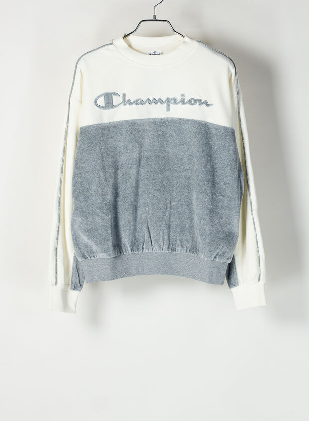 FELPA VELOUR GIRO LOGO, , large