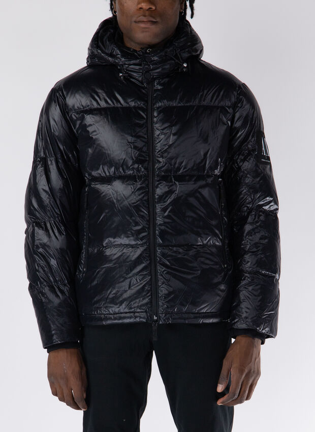 PIUMINO FULLZIP CON CAPPUCCIO, 1200 BLK, large