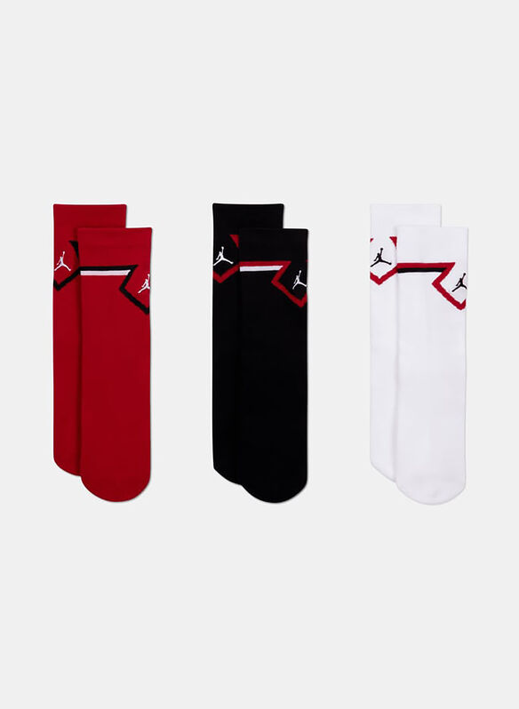 CALZE DI MEDIA LUNGHEZZA DIAMOND 3 PAIA, R78 REDBLKWHT, medium