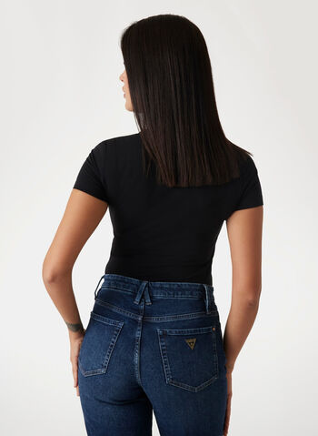 T-SHIRT LOGO STRASS, JBLK BLK, small