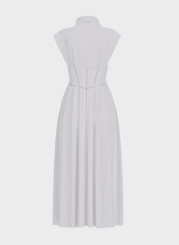 CHEMISIER DRESS, G011 WHT, medium
