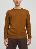 MAGLIONE GIROCOLLO BASIC ESSENTIAL, RUBBER RUGGINE, thumb