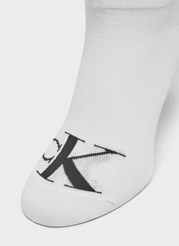CALZA 2PAIA CK MONOGRAM, 002 WHT, small
