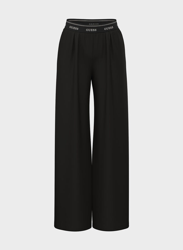 PANTALONE FELPATO A VESTIBILIT&Agrave; RILASSATA, JBLK BLK, medium