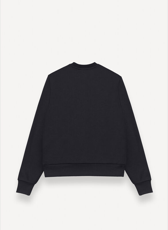 FELPA GIROCOLLO COTTON, 99 BLK, medium