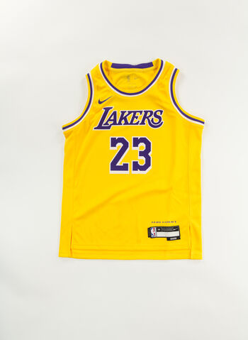 CANOTTA NBA LA LAKERS LEBRON JAMES RAGAZZO, AMARILLO, small