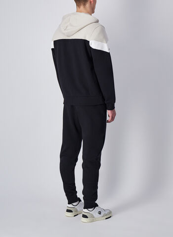 TUTA FULL ZIP LOGO, ES057 GREYBLK, small