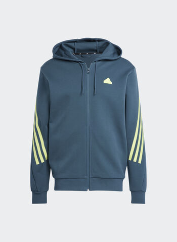 FELPA CON CAPPUCCIO FUTURE ICONS 3-STRIPES, ARCTIC NIGHT, small