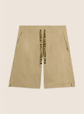 BERMUDA IN JERSEY CON SPACCHI LATERALI, Z99 BEIGE, thumb