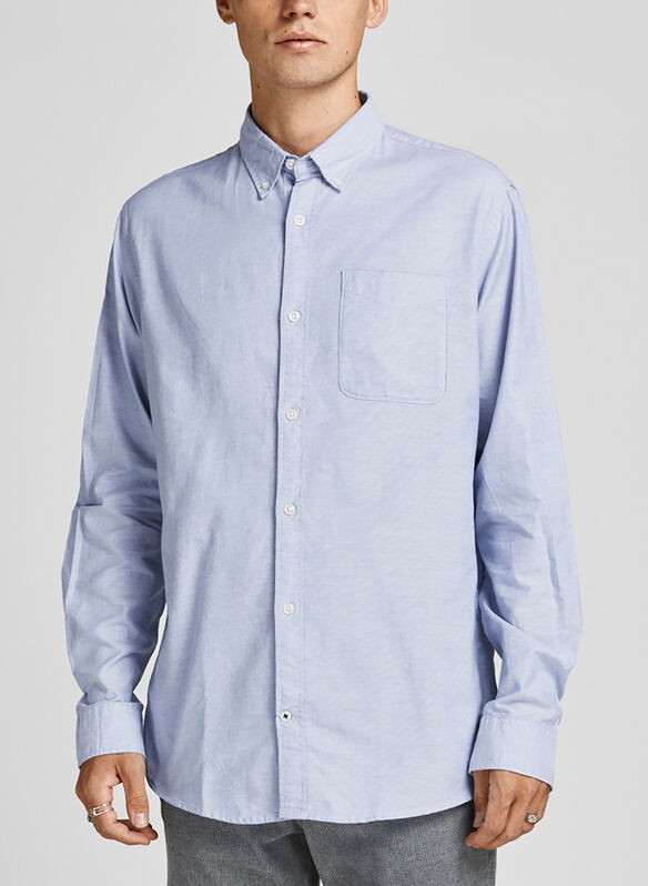 CAMICIA OXFORD, CASHMERE BLUE NVY, medium