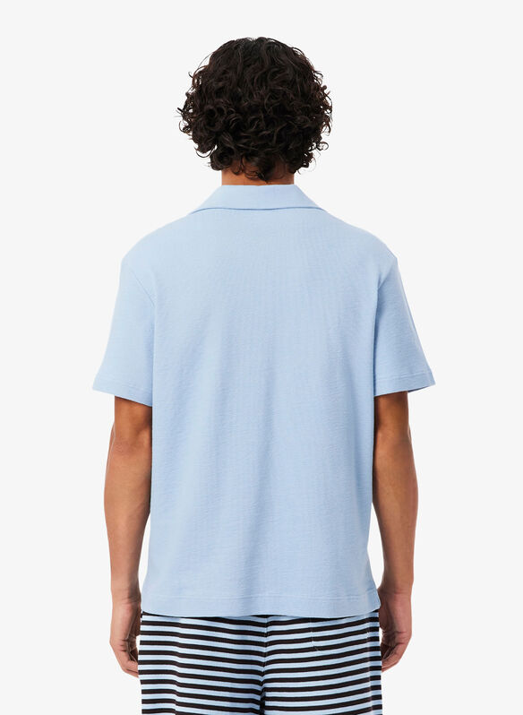 POLO TESTURIZZATA CLASSIC FIT, HBA CELESTE, medium