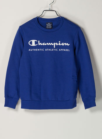 FELPA GIRO LOGO RAGAZZO, BS003BLUETTE, small