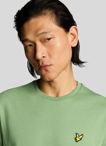 T-SHIRT PLAIN, X576 SMOKE GREEN, small