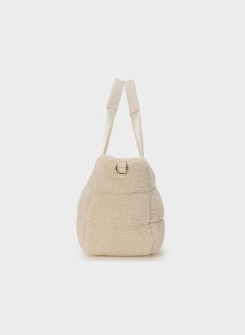 BORSA MINI TOTE SIMIL SHEARLING, G1DW PANNA, small