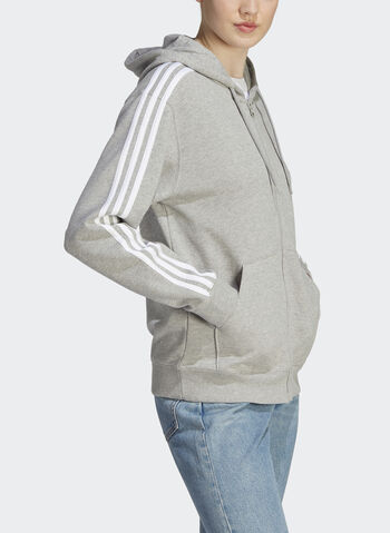 FELPA 3 STRIPES FULL ZIP FRENCH TERRY, GREY, small