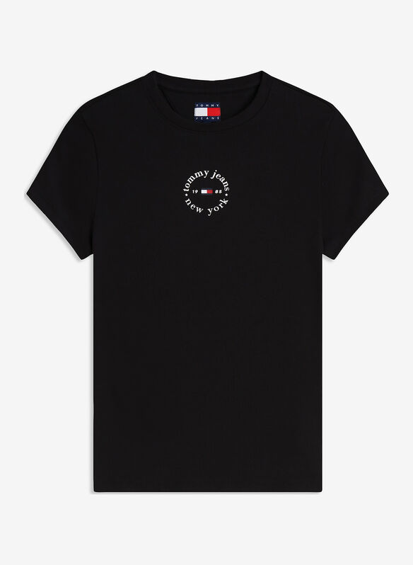 T-SHIRT RIBBED, BDS BLK, medium