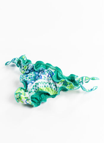 COSTUME BIKINI TRIANGOLO WALLPAPER RAGAZZA, U GREEN, small