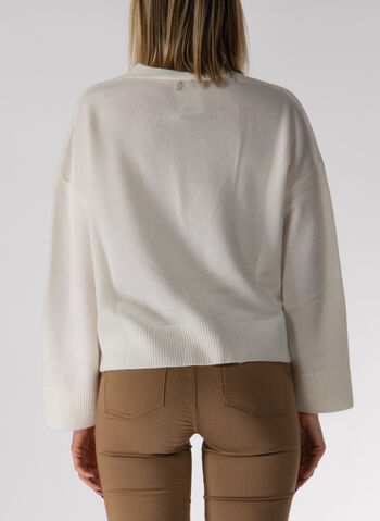 CARDIGAN CON SCOLLO A V, 10701 PANNA, small