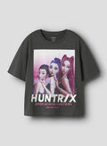T-SHIRT MAJA DEMON HUNTRIX RAGAZZA, BLACK OYSTER, thumb