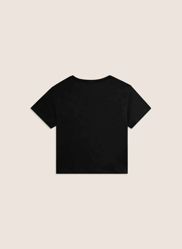 T-SHIRT CROPPED, N BLK, medium