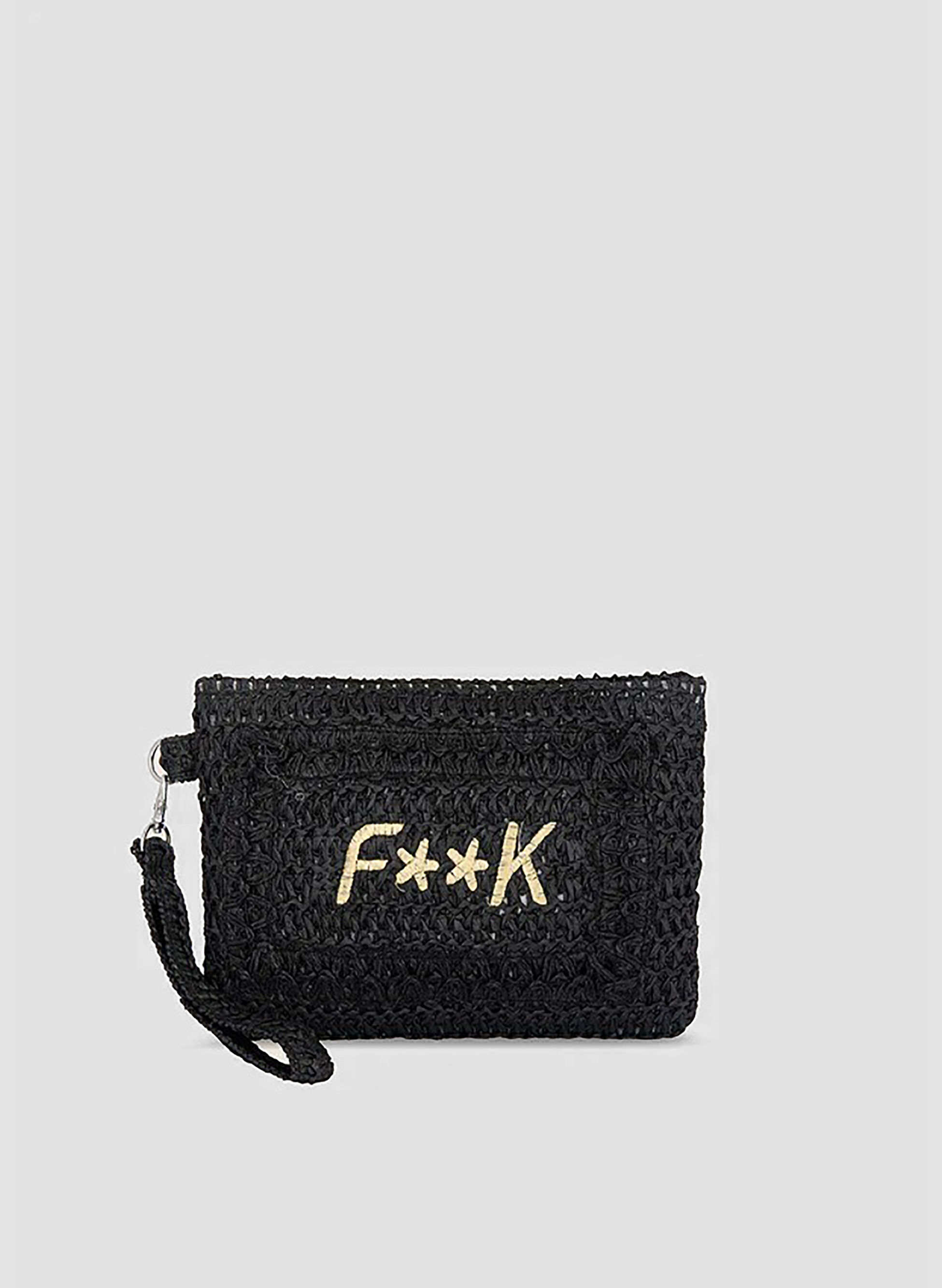 F**K POCHETTE MINI RAFIA