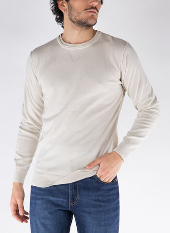MAGLIONE GIROCOLLO, 0250 ECRU, small