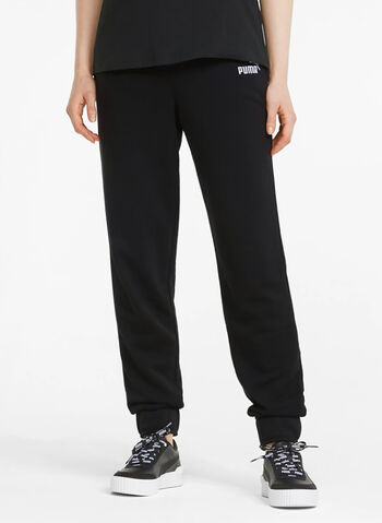 PANTALONI ESSENTIALS+ RICAMATI, 01 BLK, small