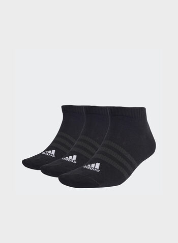 CALZA THIN AND LIGHT SPORTSWEAR LOW-CUT 3 PAIA UNISEX, BLK, small