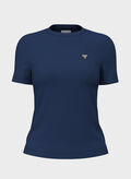 T-SHIRT CON LOGO RICAMATO, G7HR BLUE, thumb