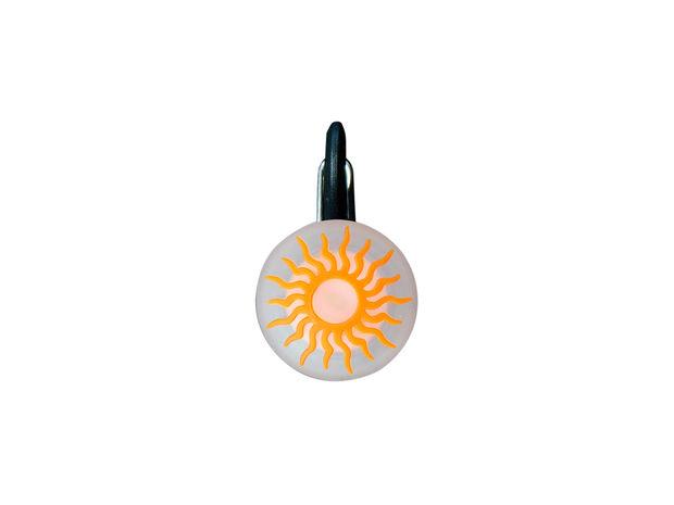 GANCIO PORTACHIAVI LED ORANGE SUN, ORANGE, large