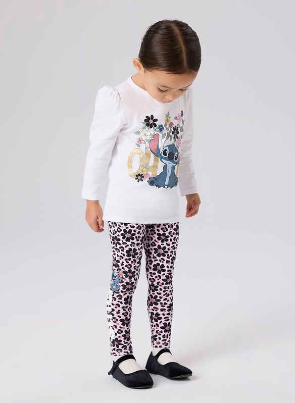LEGGINS STITCH BAMBINA, PIROUETTE PINK, medium