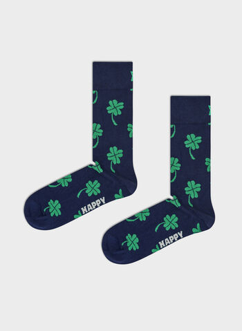 CALZA BIG LUCK QUADRIFOGLIO, NAVY, small