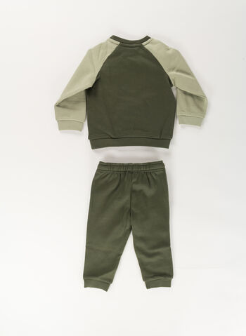 TUTA GIROCOLLO MINICATS ESSENTIALS RAGLAN BIMBO, 70 OLIVE, small