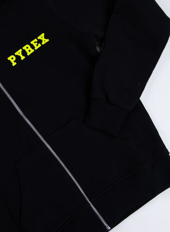 FELPA LOGO FLUO RAGAZZO, 11028BLKLIME, small