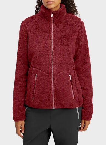 FELPA IN PILE LAURA, 930 BORDO, small