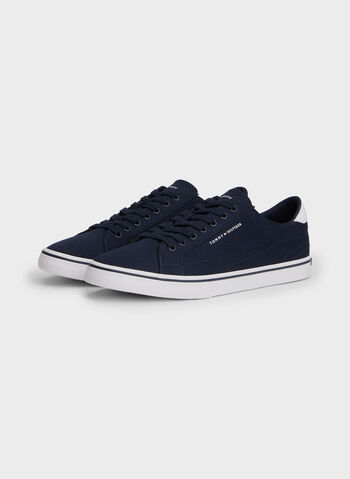 SCARPA IN TELA CON LOGO IN RILIEVO, DW5 NVY, small