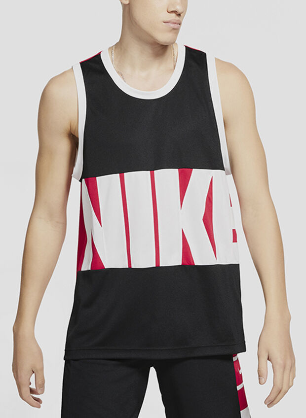 NIKE CANOTTA BASKET DRI-FIT Bianco, Nero, Rosso Uomo | Sport85